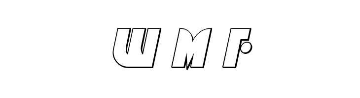 Neuralnomicon Outline Italic  Free Fonts Download