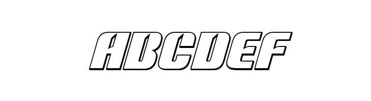 Nightwraith Outline Italic  Free Fonts Download