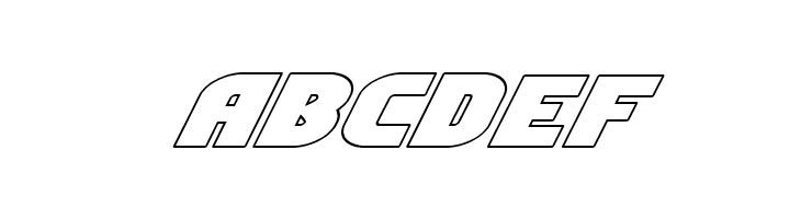 Ninja Garden Outline Italic  Free Fonts Download