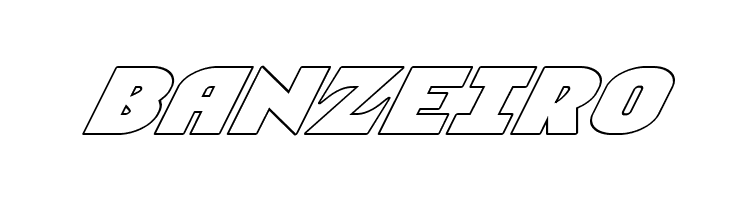 Ninja Garden Outline Italic  Free Fonts Download