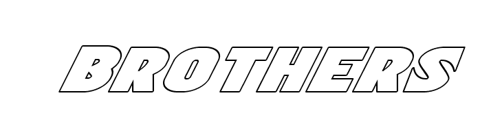 Ninja Garden Outline Italic  Free Fonts Download