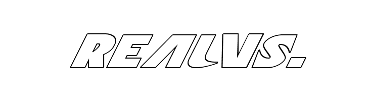 Ninja Garden Outline Italic  Free Fonts Download