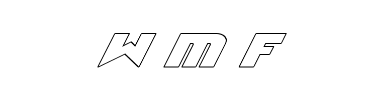 Ninja Garden Outline Italic  Free Fonts Download