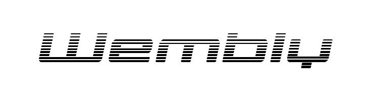 Phoenicia Lower Case Gradient Italic  Free Fonts Download