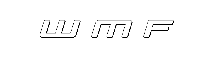 Phoenicia Lower Case 3D Italic  Free Fonts Download