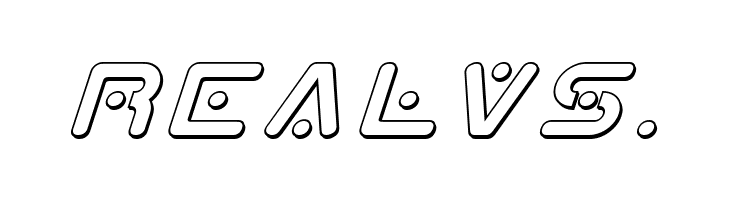 Planet X 3D Italic  Free Fonts Download