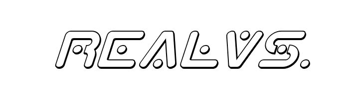 Planet X Compact 3D Italic  Free Fonts Download