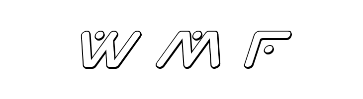 Planet X Compact 3D Italic  Free Fonts Download