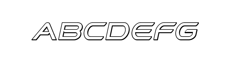 Promethean Outline Italic  Free Fonts Download