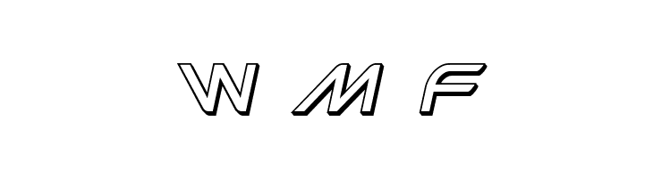 Promethean 3D Italic  Free Fonts Download