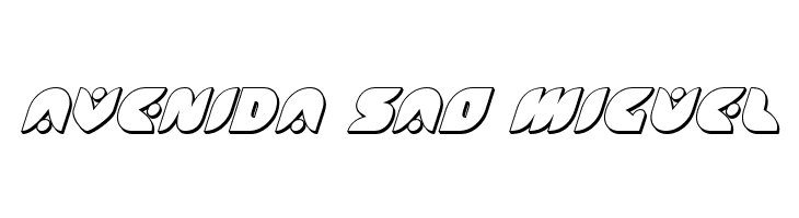 Puff Angel 3D Italic  Free Fonts Download