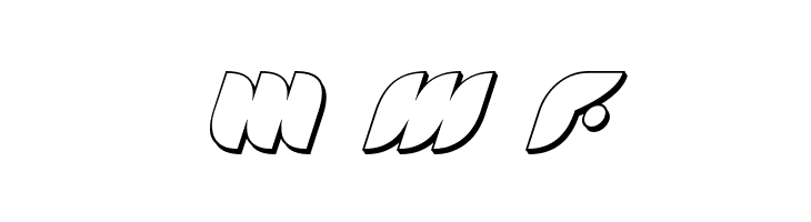 Puff Angel 3D Italic  Free Fonts Download