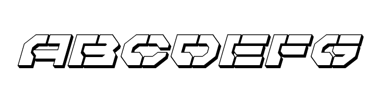 Pulsar Class 3D Italic  Free Fonts Download