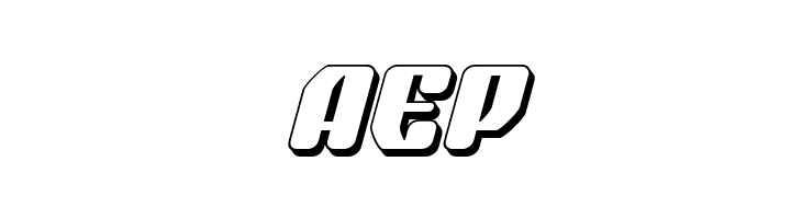 Quasar Pacer 3D Italic  Free Fonts Download