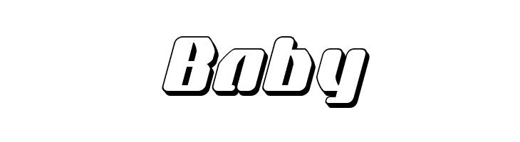 Quasar Pacer 3D Italic  Free Fonts Download