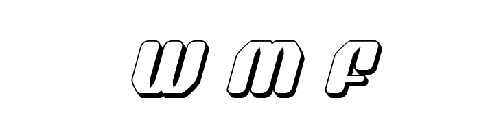 Quasar Pacer 3D Italic  Free Fonts Download