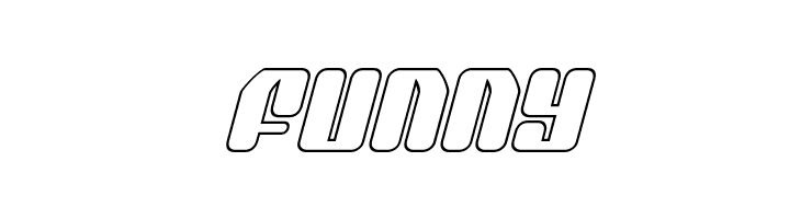 Quasar Pacer Outline Italic  Free Fonts Download