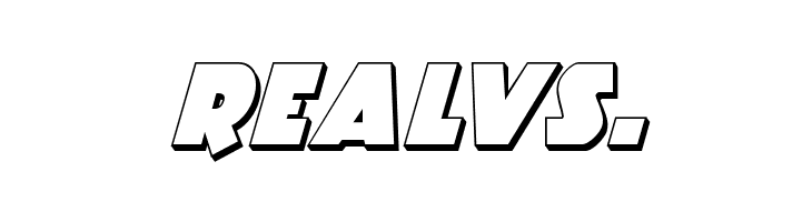 Racket Squad 3D Italic  Free Fonts Download