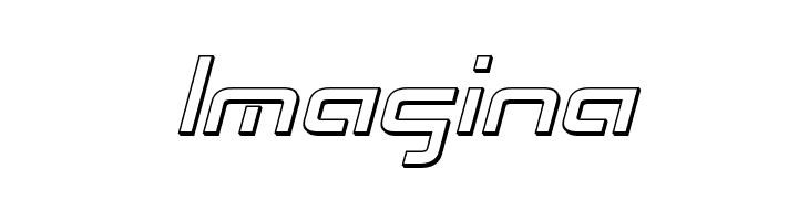 Radio Space 3D Italic  Free Fonts Download