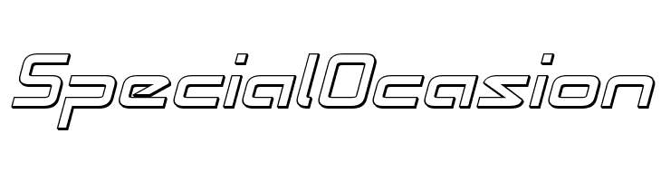 Radio Space 3D Italic  Free Fonts Download