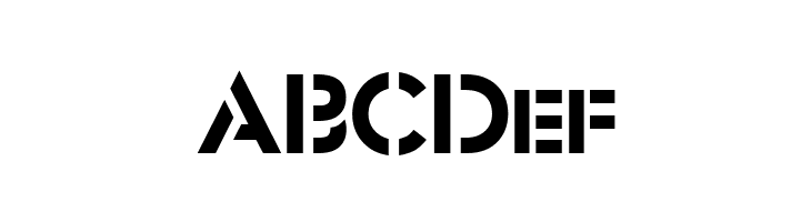 FuturistStencil  Free Fonts Download