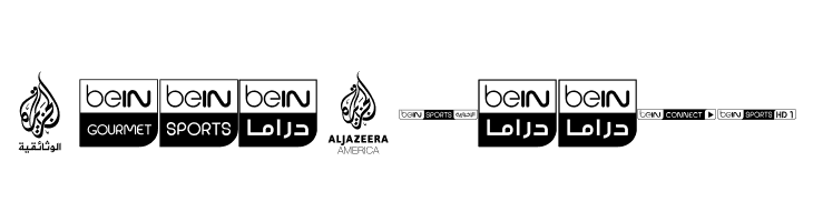 logos bein aljazeera  Free Fonts Download