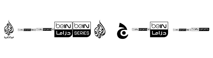 logos bein aljazeera  Free Fonts Download
