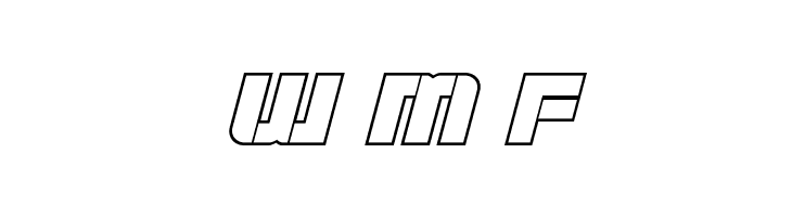 Super Submarine Outline Italic  Free Fonts Download