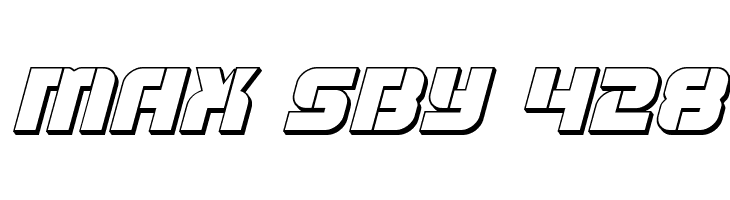 Super Submarine 3D Italic  Free Fonts Download