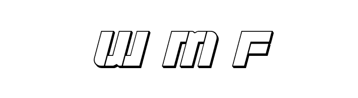 Super Submarine 3D Italic  Free Fonts Download