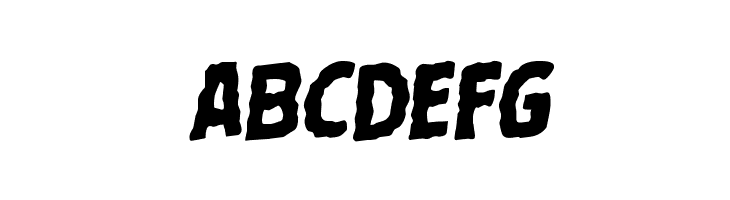 Terror Babble Staggered Rotalic  Free Fonts Download