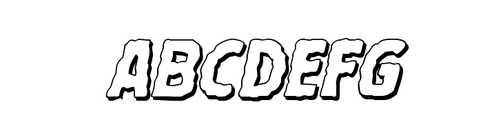 Terror Babble 3D Italic  Free Fonts Download