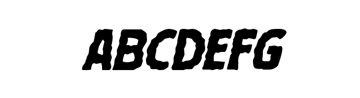 Terror Babble Italic  Free Fonts Download