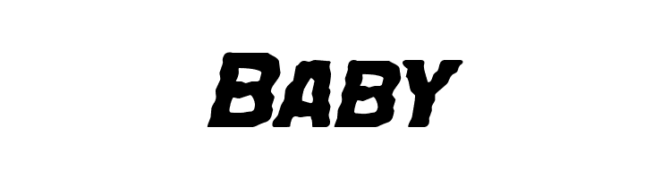 Terror Babble Expanded Italic  Free Fonts Download
