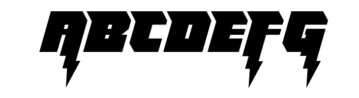 Thunder Titan Semi-Straight  Free Fonts Download