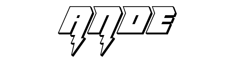 Thunder Titan 3D  Free Fonts Download