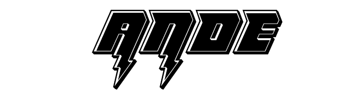 Thunder Titan Bevel  Free Fonts Download