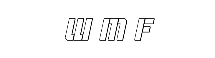 Thunder Trooper Outline Italic  Free Fonts Download