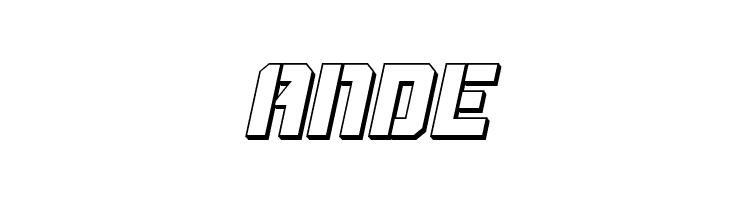 Thunder Trooper 3D Italic  Free Fonts Download