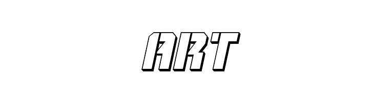 Thunder Trooper 3D Italic  Free Fonts Download
