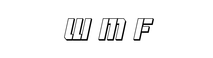 Thunder Trooper 3D Italic  Free Fonts Download