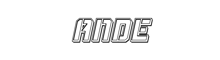 Thunder Trooper Engraved Italic  Free Fonts Download