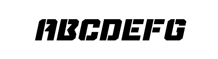 Thunder Trooper Expanded Italic  Free Fonts Download