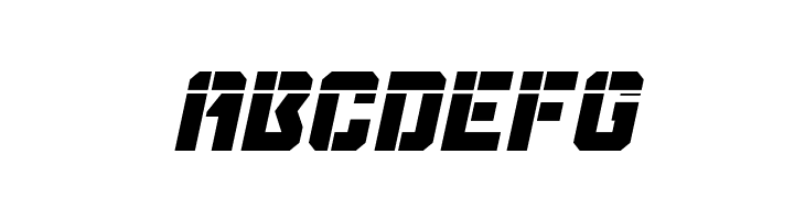 Thunder Trooper Laser Italic  Free Fonts Download