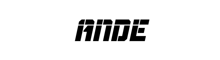 Thunder Trooper Laser Italic  Free Fonts Download