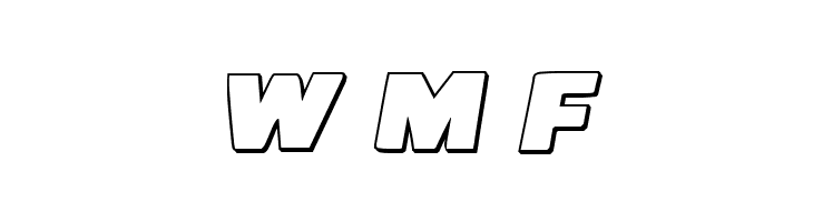 Uglier Things 3D Italic  Free Fonts Download