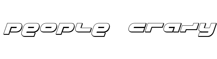 uni-sol 3D Italic  Free Fonts Download