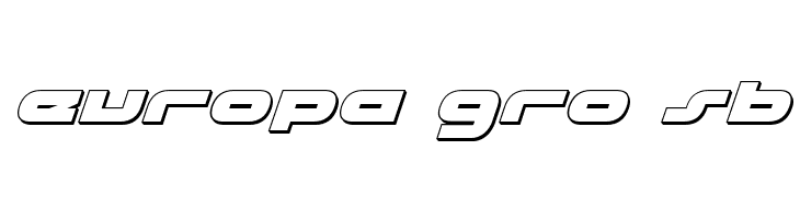 uni-sol 3D Italic  Free Fonts Download