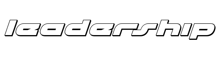 uni-sol 3D Italic  Free Fonts Download