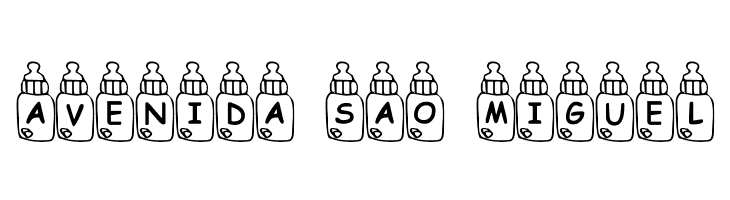 Summers Baby Bottles  Free Fonts Download
